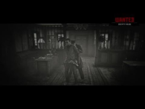 John Marston repeatedly insults a timid police officer and gets arrested
