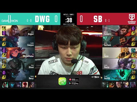 DWG vs SB | W1D3 | Match 5 Game 1 | LCK Summer Split 2020 – S10 | DAMWON Gaming vs SANDBOX Gaming
