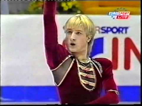 Evgeni Plushenko 2001 Euros   SP Bolero + marks