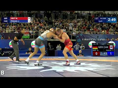Qual. FS - 79 kg: M. OBST (GER) v. J. PHULKA (CAN)