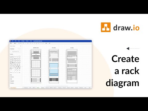 Create a rack diagram for free using draw.io