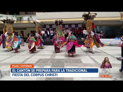 Pujilí se prepara para la Fiesta del Corpus Christi