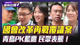國會改革覆議案接受度 街訪民眾表態！青鳥PK藍鷹 藍綠動員街講民眾有感？【#風向台灣】