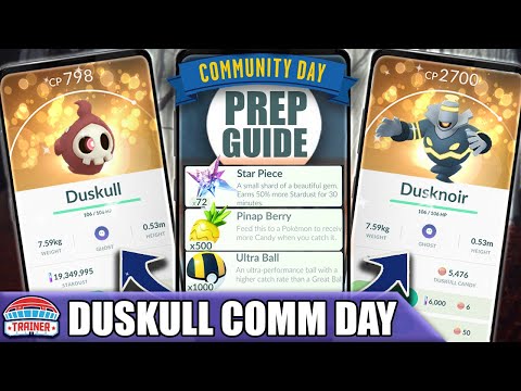 WHAT A CHOICE! TOP TIPS for *SHINY DUSKULL* COMM DAY - SHINY DUSKNOIR - SHADOW BALL | POKÉMON GO