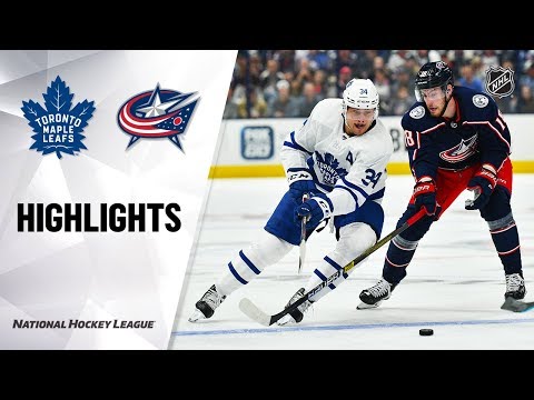 Maple Leafs @ Blue Jackets 10/04/19 Highlights