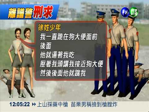 2少年無照駕駛 警逼吃狗穢物?!