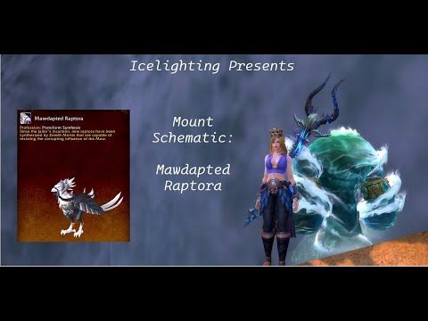 Mount Schematic Mawdapted Raptora wow - Endless Sands - Mawsworn Hulk - Zereth Mortis - Shadowlands