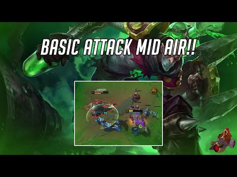 SINGED AUTO ATTACK MID AIR - LoL Tips #Shorts