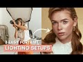 3 Easy Portrait Lighting Setups for Small Spaces [Studio Lighting Setups for Beginners]