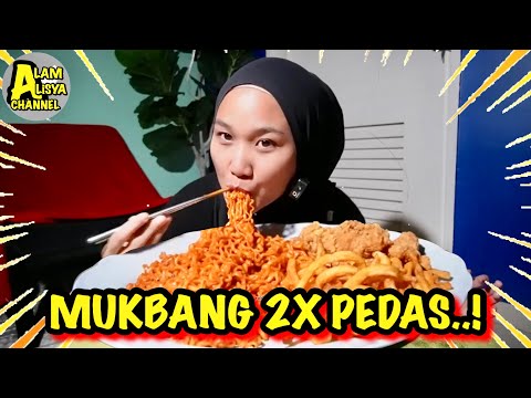 SIAPA AI TEAM TAK SUKA EIDREES..?! ALISYA MUKBANG RAMEN 2XXX SPICY SAMBIL Q&A !