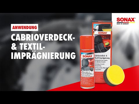 Набор для герметизации и защиты тканевого верха кабриолетов 300 мл SONAX Cabrio Verdeck + Textilimprägnierung (310200)