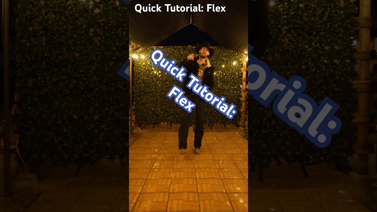 Quick Tutorial: Flex #flex #cupid #linedancelessons #linedancing #linedance #linedancer