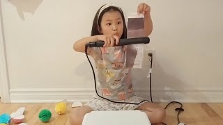 ヘアアイロンで、レシートをもやして黒くするよ🔥🧾