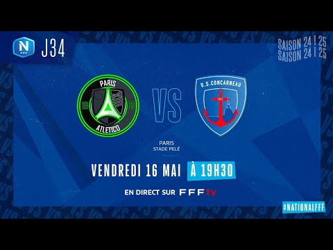 J34 I Paris 13 Atletico vs US Concarneau en replay (2-1) I National FFF 2024-2025