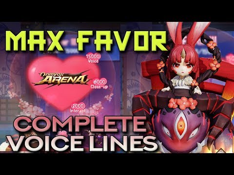 YAMAUSAGI MAX FAVOR — All Voice Lines and Quick Chat in English & Japanese | Onmyoji Arena