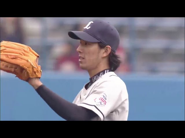 9回裏 ライオンズ岸が4安打無四球で完封勝利!! エースの貫禄を見せてチームの連敗ストップ!! 2014/5/17 E-L