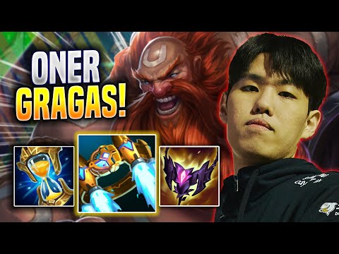 ONER TRIES NEW GRAGAS BUILD! - T1 Oner Plays Gragas JUNGLE vs Elise! | Season 2023