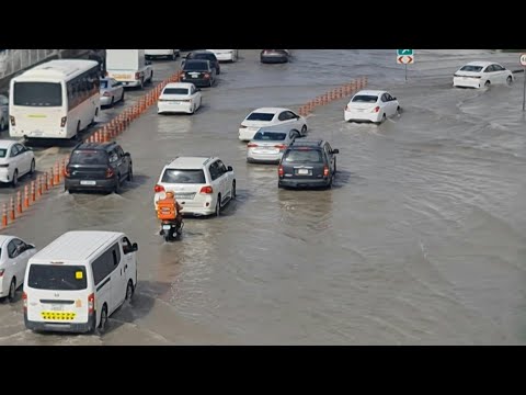Video Thumbnail: Heavy downpour floods roads in UAE's Sharjah | AFP