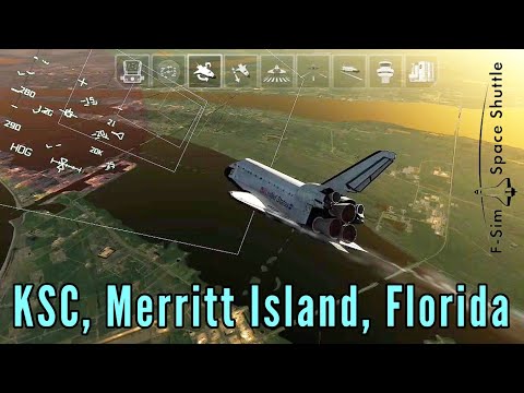 Landing at Kennedy Space Center in Florida, Merritt Island | F-Sim Space Shuttle 2
