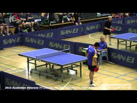 2015 Australian Veterans TT Champ., Murray Hay (NZ) vs Fred Huang (ACT), Teams RR 3rd Set