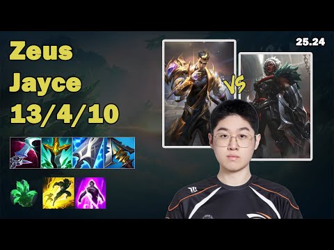 Zeus Jayce Top  | Korean Master | Patch 25.24 |