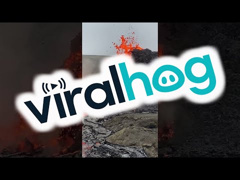 Volcanic Eruption in Geldingadalur Iceland || ViralHog