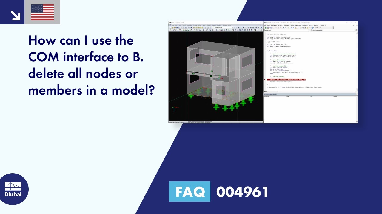 [EN] FAQ 004961 | How can I use the COM interface to delete all nodes or members in a model ...