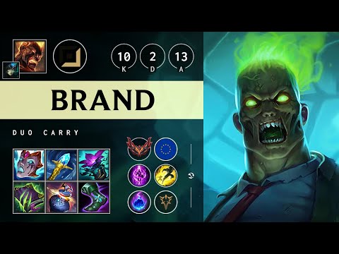 Brand Carry vs Seraphine: Godlike - EUW Grandmaster Patch 14.16