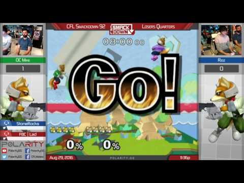 CFL Smackdown 92 Melee - OC Mike (Fox) vs Ridz (Blue) - Losers Quarters