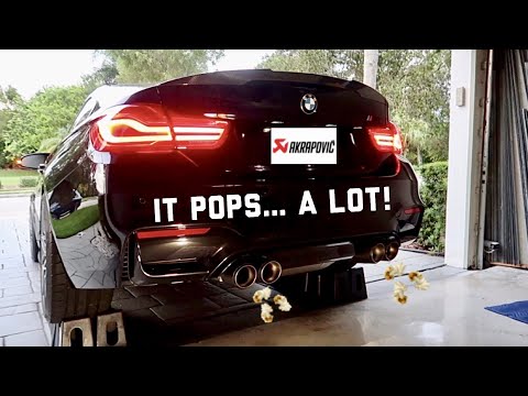 BMW M4 Akrapovic Evolution Titanium Exhaust! REVS, DOWNSHIFTS, COLDSTART, DRIVING