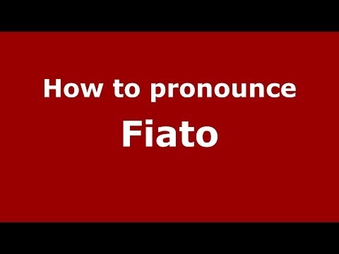 How to pronounce Fiato (Italian/Italy) - PronounceNames.com