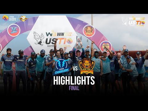 US Masters T10 2023, Final Highlights: New York Warriors vs Texas Chargers | Match 25