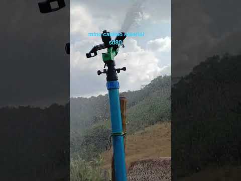 Mini canhão setorial sd80 muito leve p girar #nossodiadia #irrigação #minicanhão