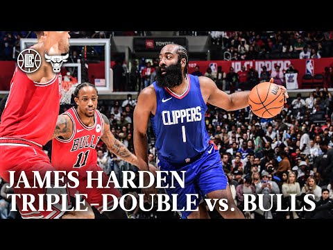 James Harden Triple-Double vs. Bulls Highlights | LA Clippers