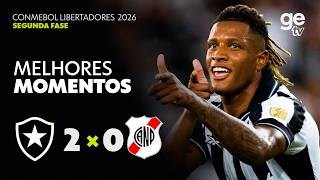 BOTAFOGO 2 X 0 NACIONAL POTOSÍ | MELHORES MOMENTOS | CONMEBOL LIBERTADORES 2026 | ge tv