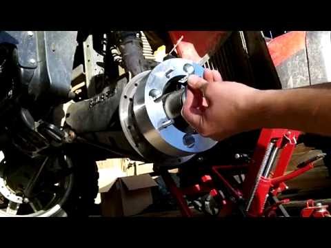 Wheel Spacers XP Wheels and Rims Installed on 2004 Polaris Sportsman 500