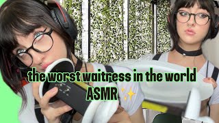 you ATE!! (absolutely nothing💕) Waitress ASMR