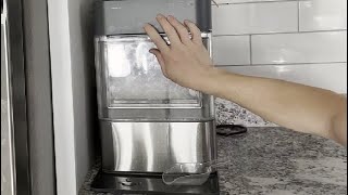 GE Profile Opal 2 0, Chewable Crunchable Countertop Nugget Ice Maker, Pellet Ice Machine with WiFi &