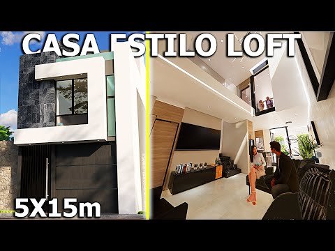 Video del proyecto 5 x 15 Loft House Plans