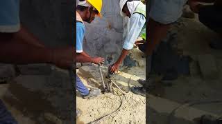 Pressure/Nipple Grouting by used cementious material to fill honeycomb in RCC pedestal/Column.