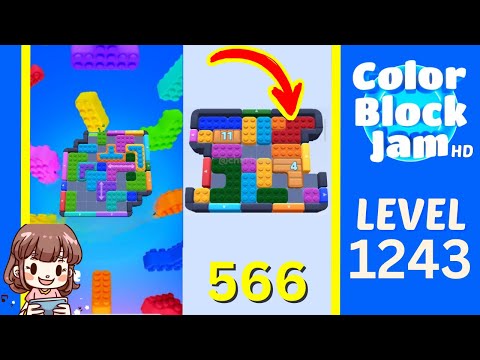 Color Block Jam Level 566 (1243) Solution Walkthrough