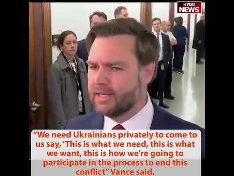 Vance: Zelensky Needs Private Negotiation, Not Public Posturing; 'Lack of Private Engagement Most Concerning'