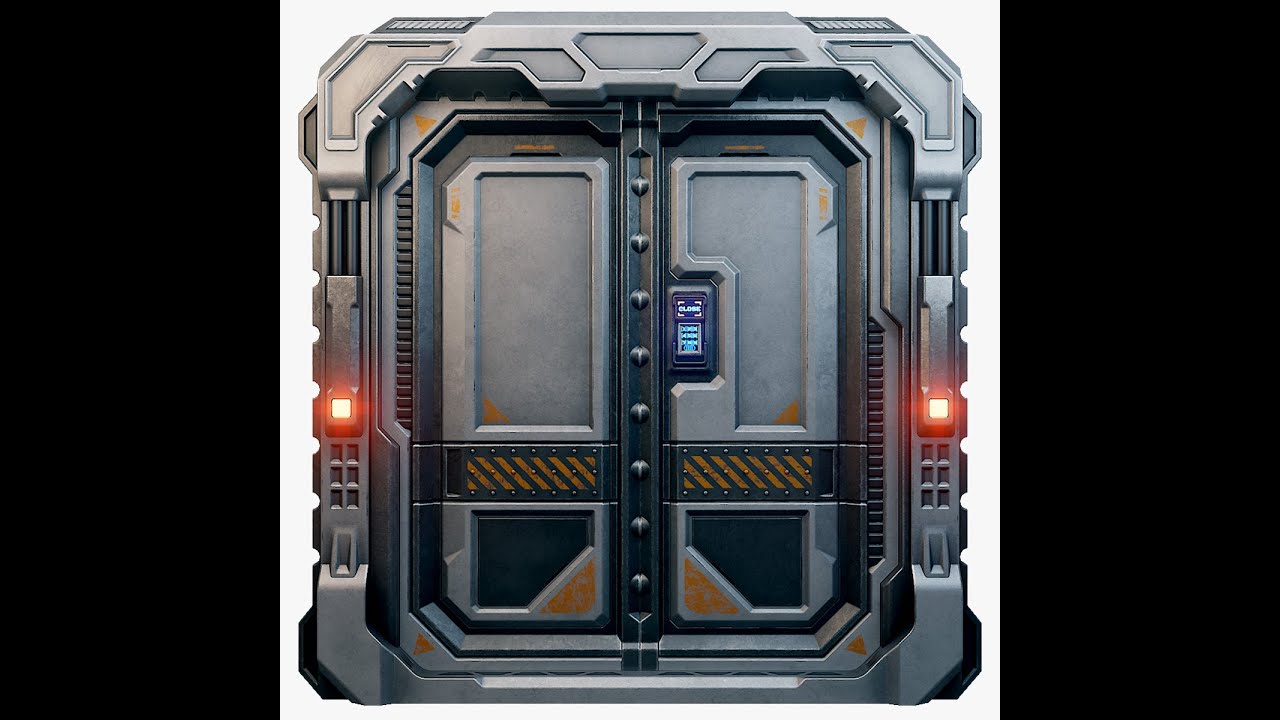 Sci-Fi Door Games 7 3D Model
