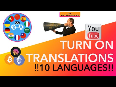 How to Turn On YouTube CC to Translate English To Spanish & 9 Other Languages| DrH The Cryptopractor