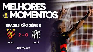 SPORT VENCE E QUEBRA INVENCIBILIDADE DO CEARÁ! Melhores Momento - Sport 2 x 0 Ceará