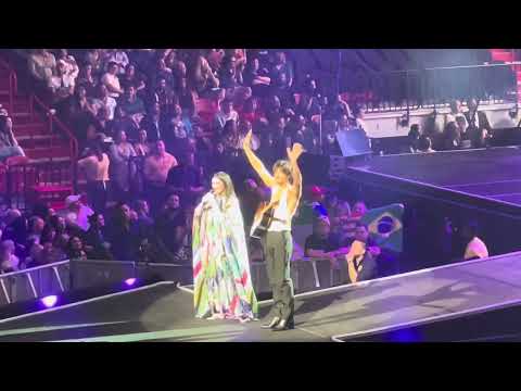 Laura Pausini y Tiago Iorc «Durar» Uma vida com você. Concierto en Miami. 30 de marzo, 2024