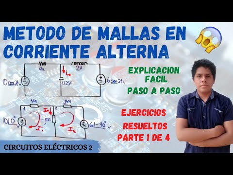 MESH METHOD in ALTERNATING CURRENT ➤ SOLVED EXERCISES 💥 MESH ANALYSIS in AC [STEP BY STEP]