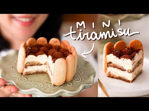 a mini tiramisu for one person! | single serving dessert