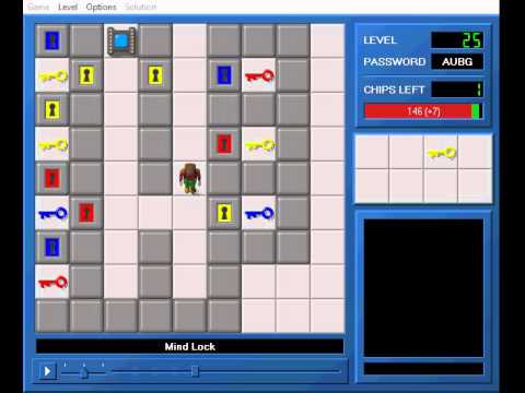 CCLP1 level 25 solution - 139 seconds