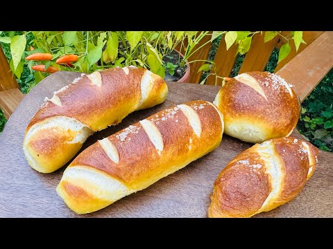 NAJBOLJA PECIVA IKAD /Kuhane kiflice /Bavarska peciva/Najbolji recept jednostavan brz🍀🍀